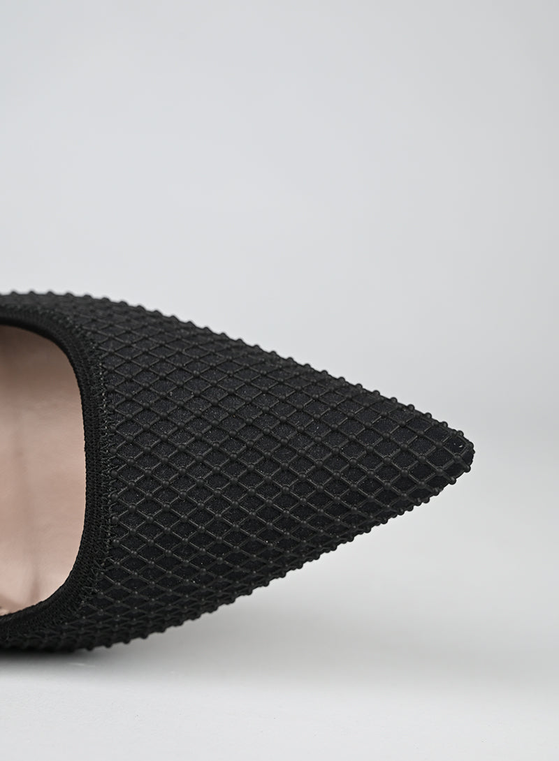Miu Miu Décolleté Tessuto Nero - N. 38