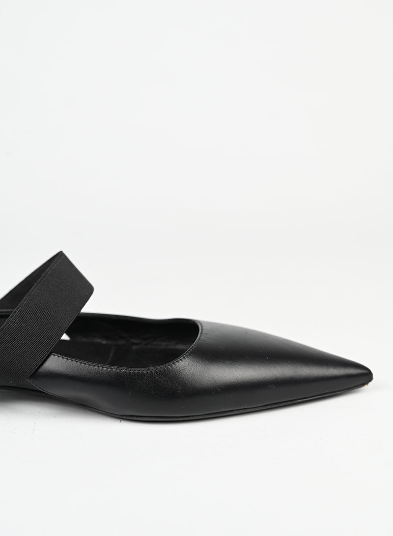 Miu Miu Slingback flat in pelle nera - N. 37 ½