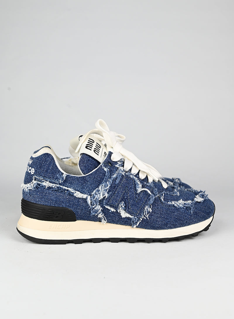 Miu Miu x New Balance Sneakers in denim - N. 36
