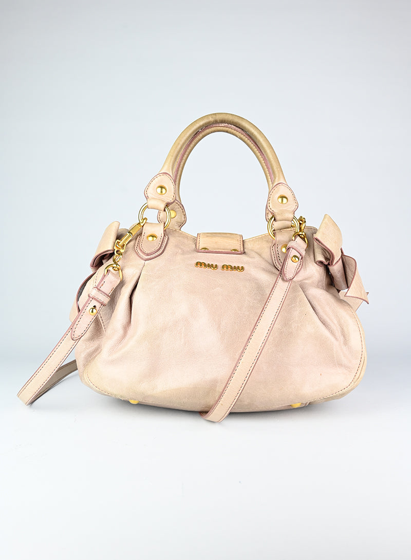 Miu Miu Borsa in pelle cipria