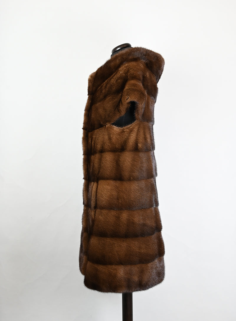 Pepe Pelliccia di visone marrone - Tg. 42