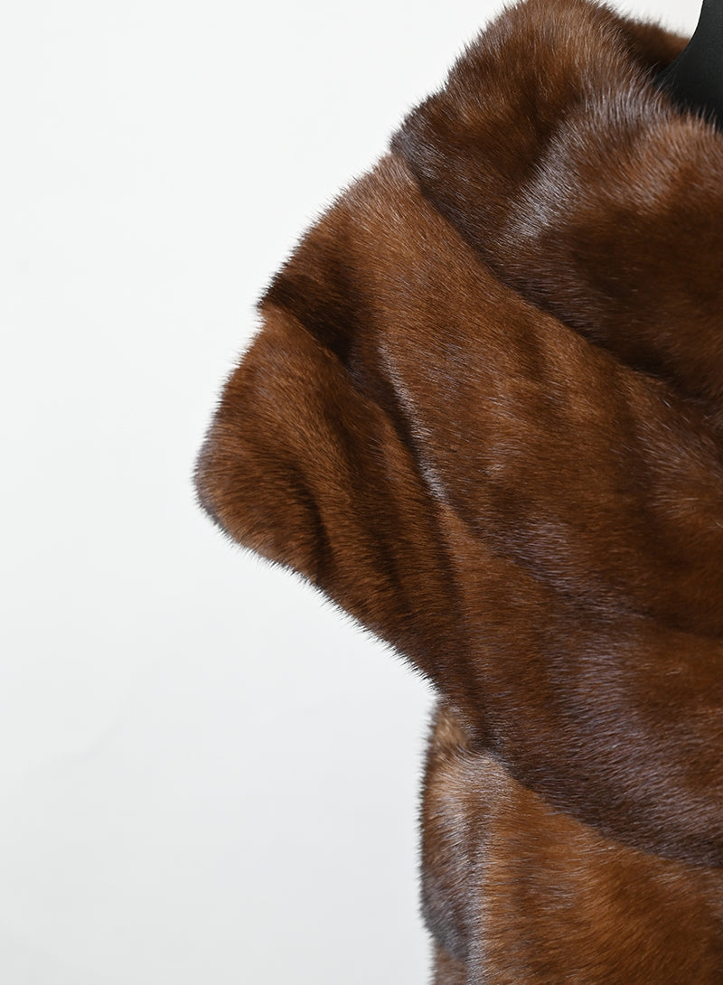 Pepe Pelliccia di visone marrone - Tg. 42