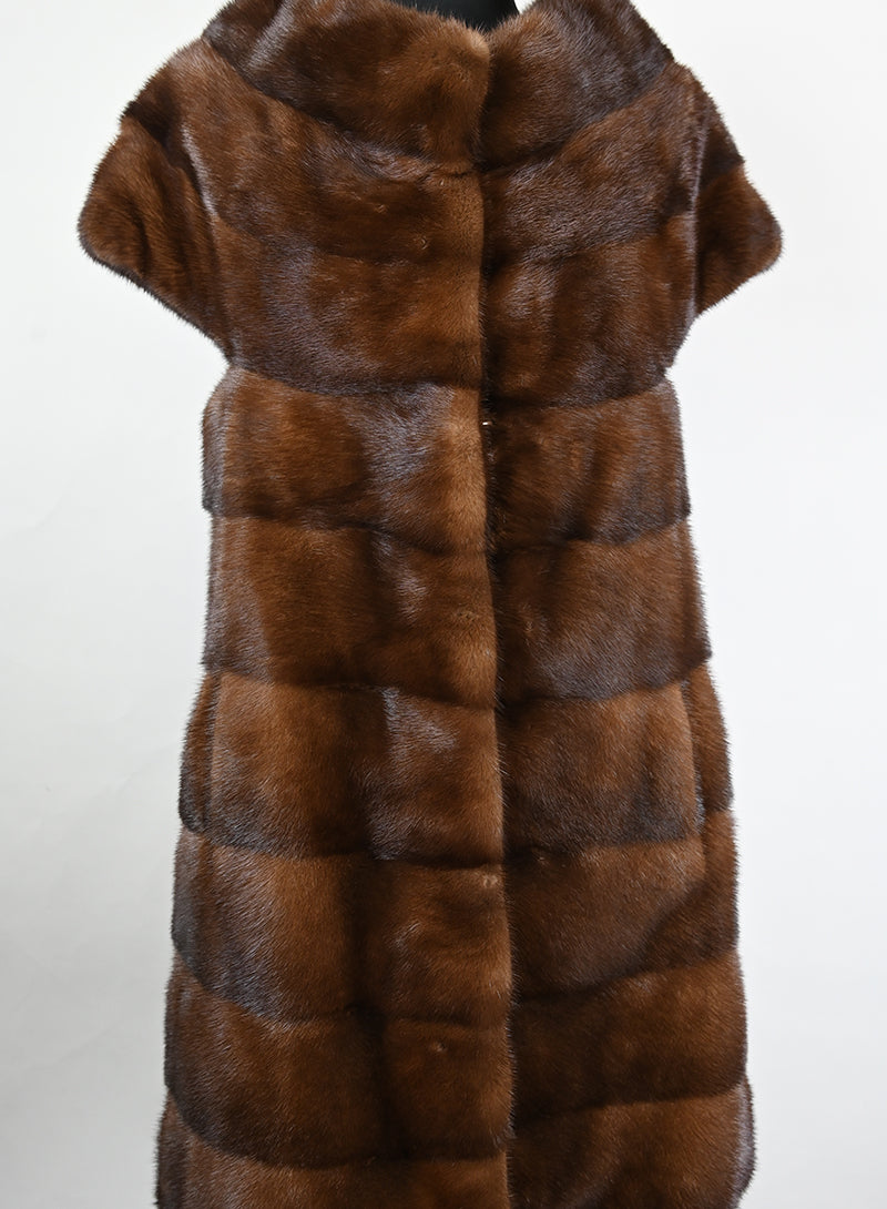 Pepe Pelliccia di visone marrone - Tg. 42