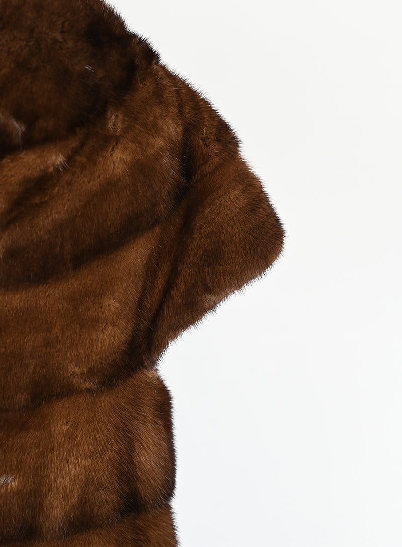 Pepe Pelliccia di visone marrone - Tg. 42