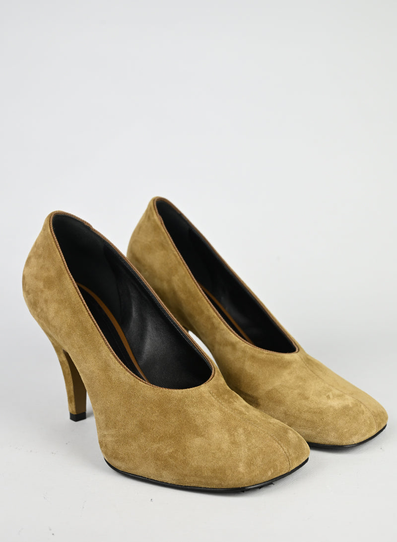 Phoebe Philo Décolleté Suede Caramel - N. 39