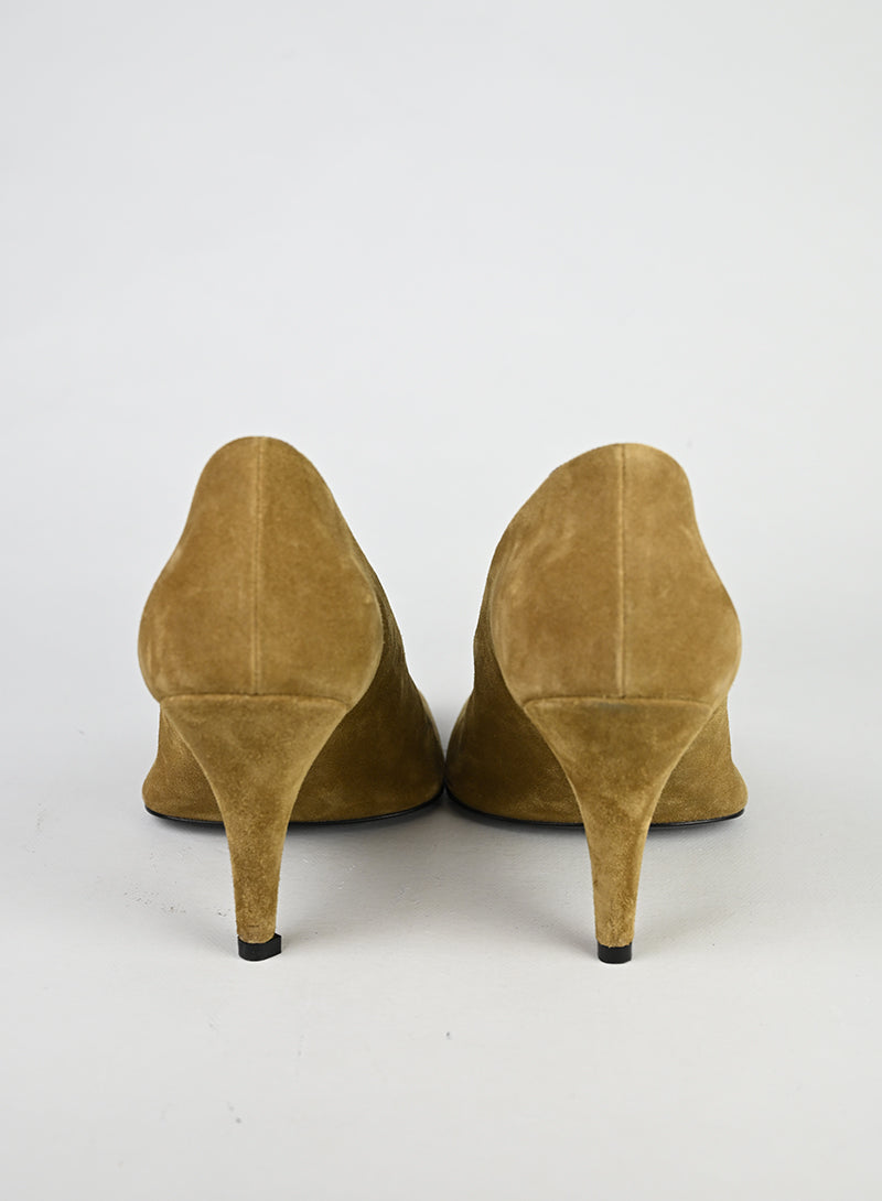 Phoebe Philo Décolleté Suede Caramel - N. 39