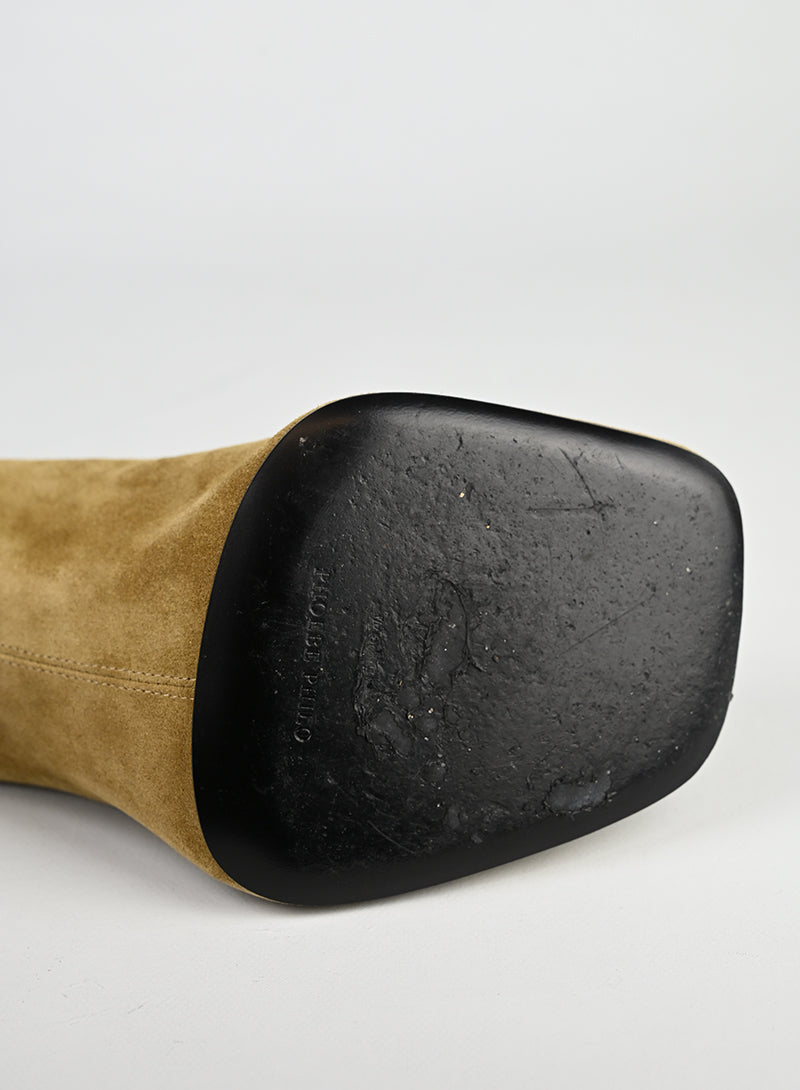 Phoebe Philo Décolleté Suede Caramel - N. 39