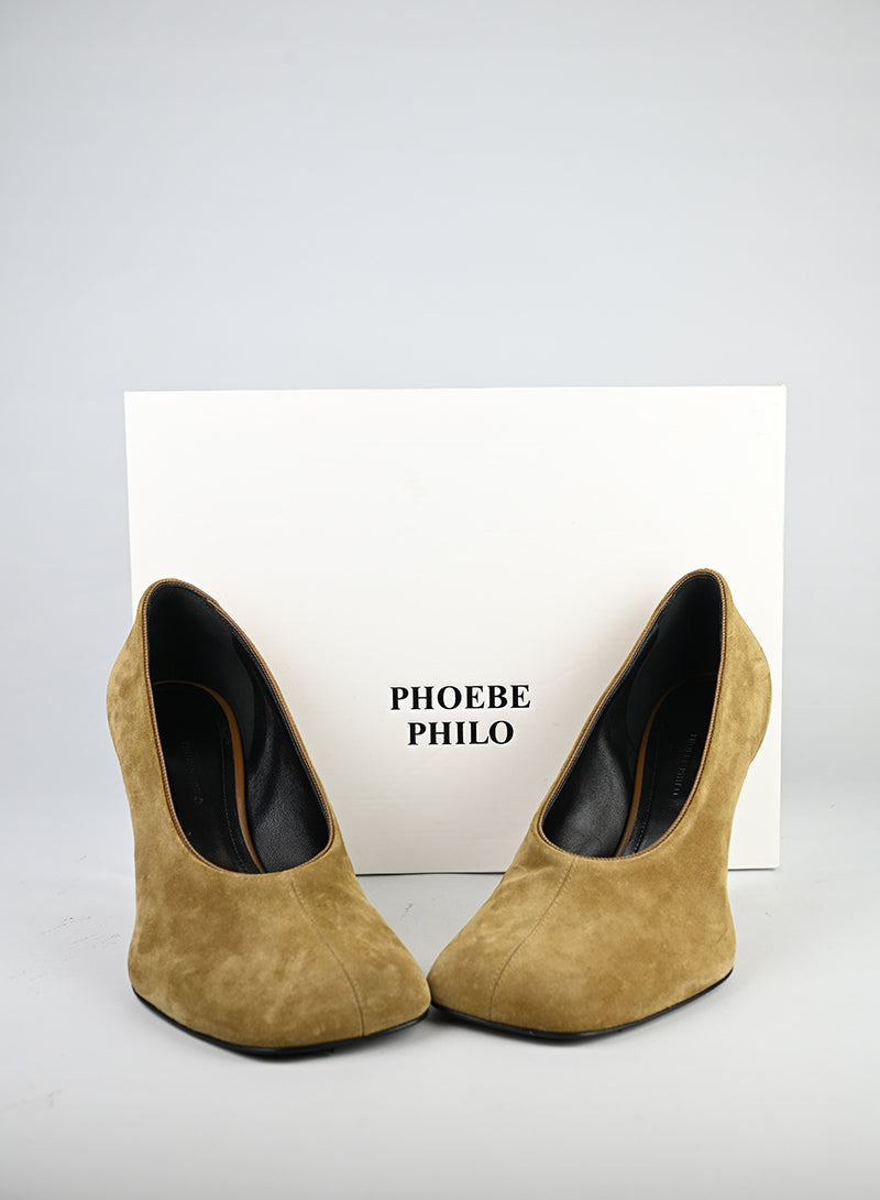 Phoebe Philo Décolleté Suede Caramel - N. 39