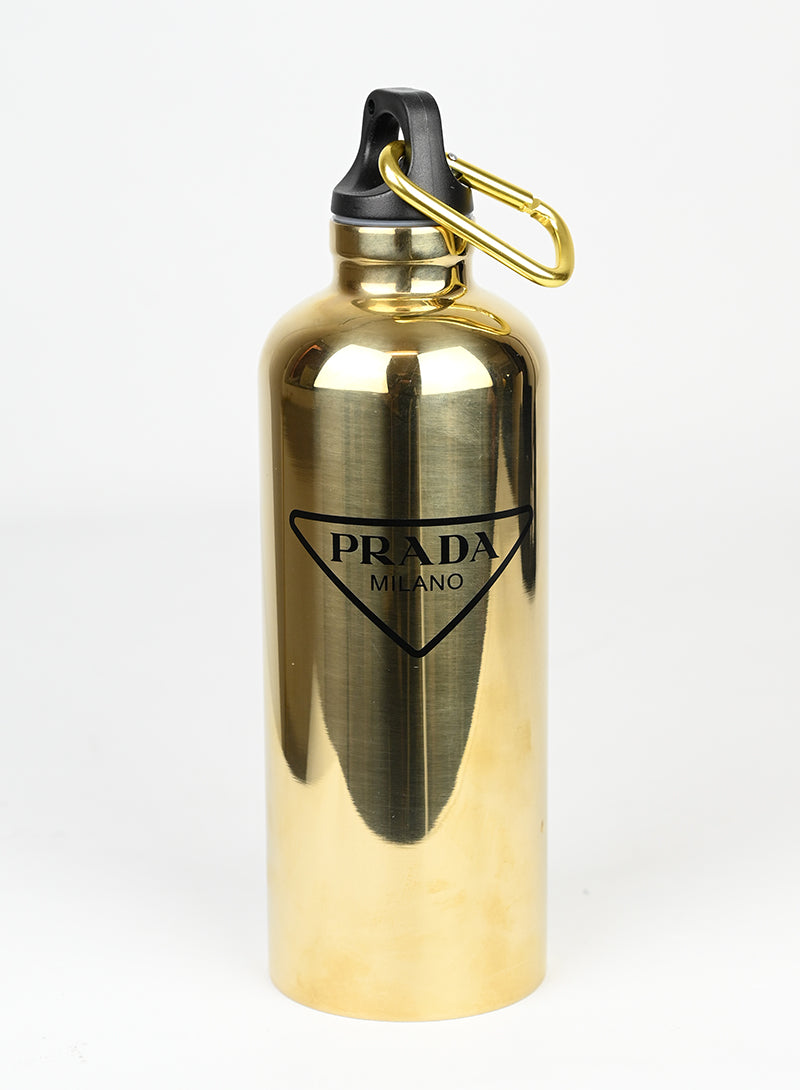 Prada Borraccia in metallo oro -  lesleyluxuryvintage