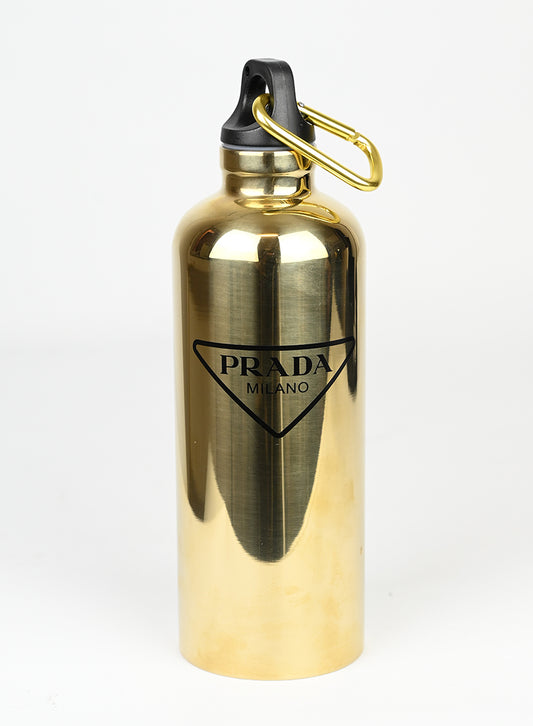 Prada Borraccia in metallo oro -  lesleyluxuryvintage