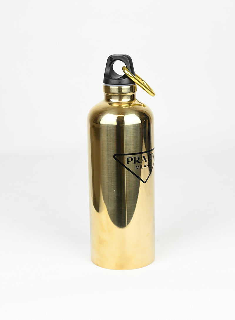 Prada Borraccia in metallo oro -  lesleyluxuryvintage