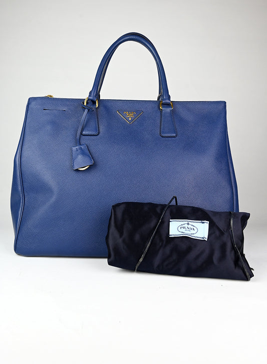 Prada Borsa Galleria Large blu