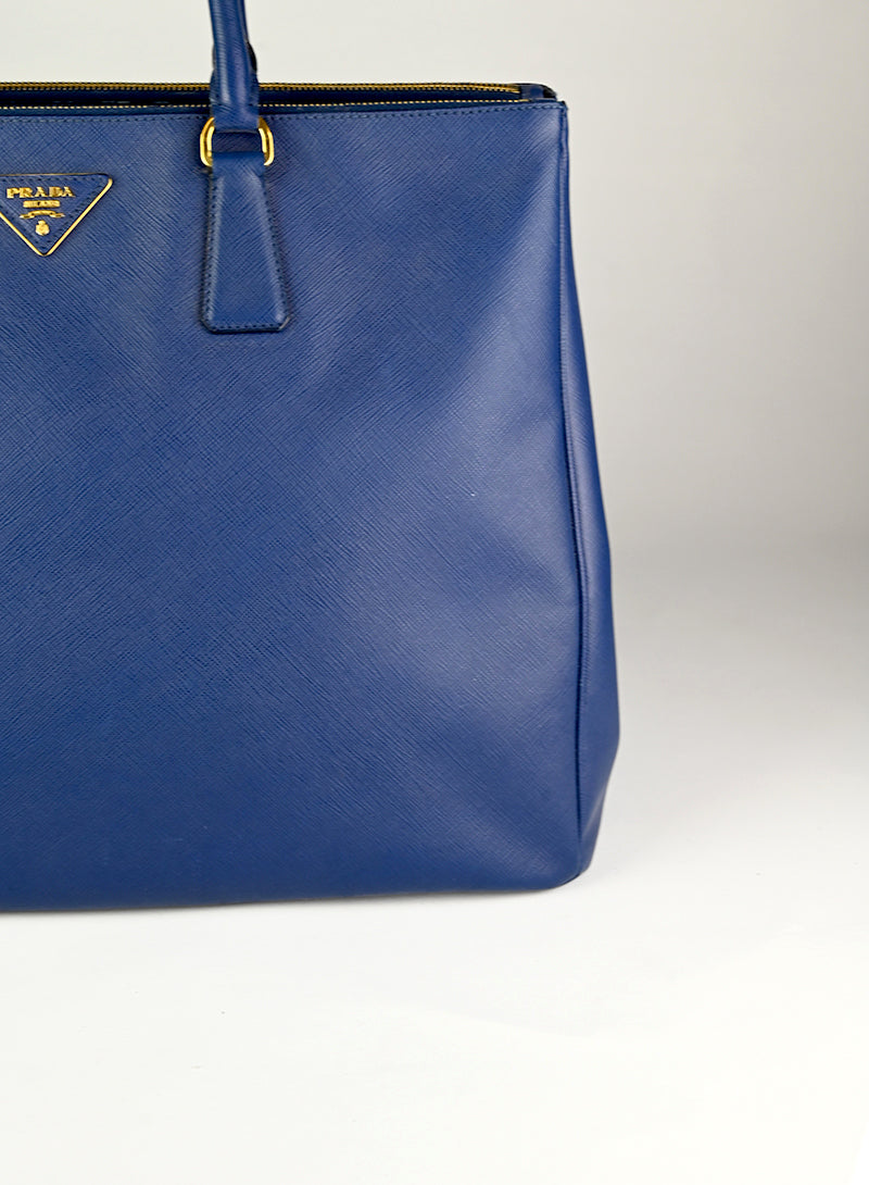 Prada Borsa Galleria Large blu