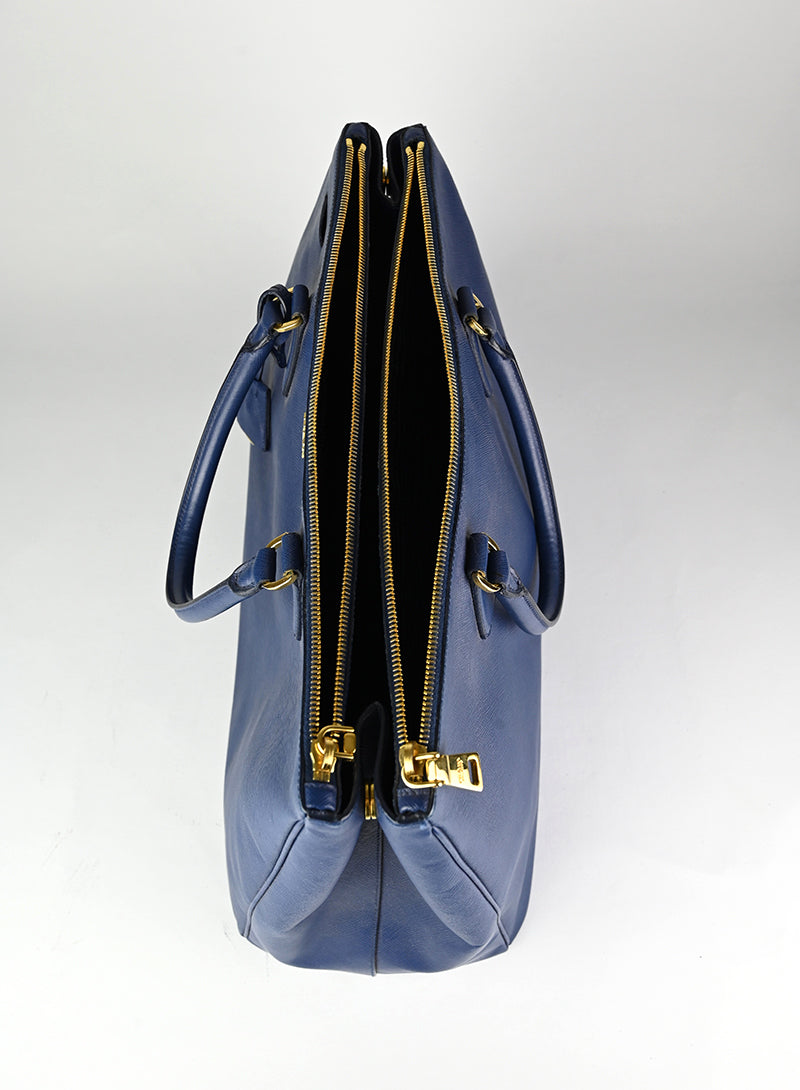 Prada Borsa Galleria Large blu