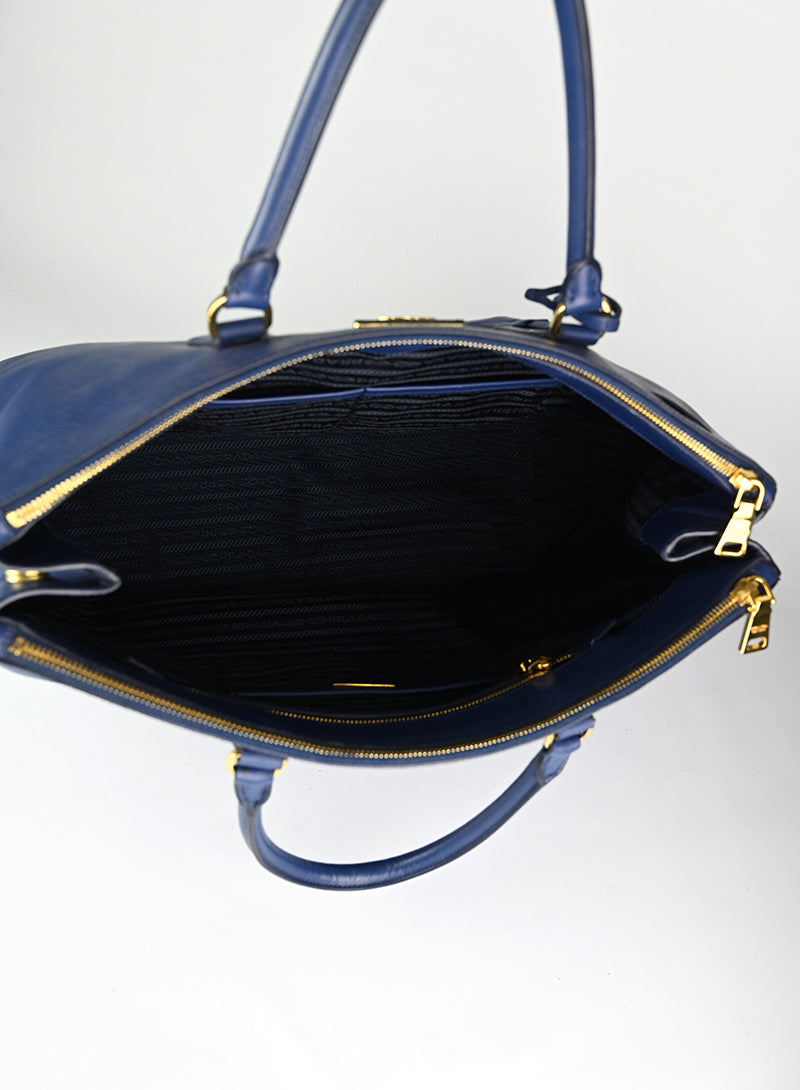 Prada Borsa Galleria Large blu