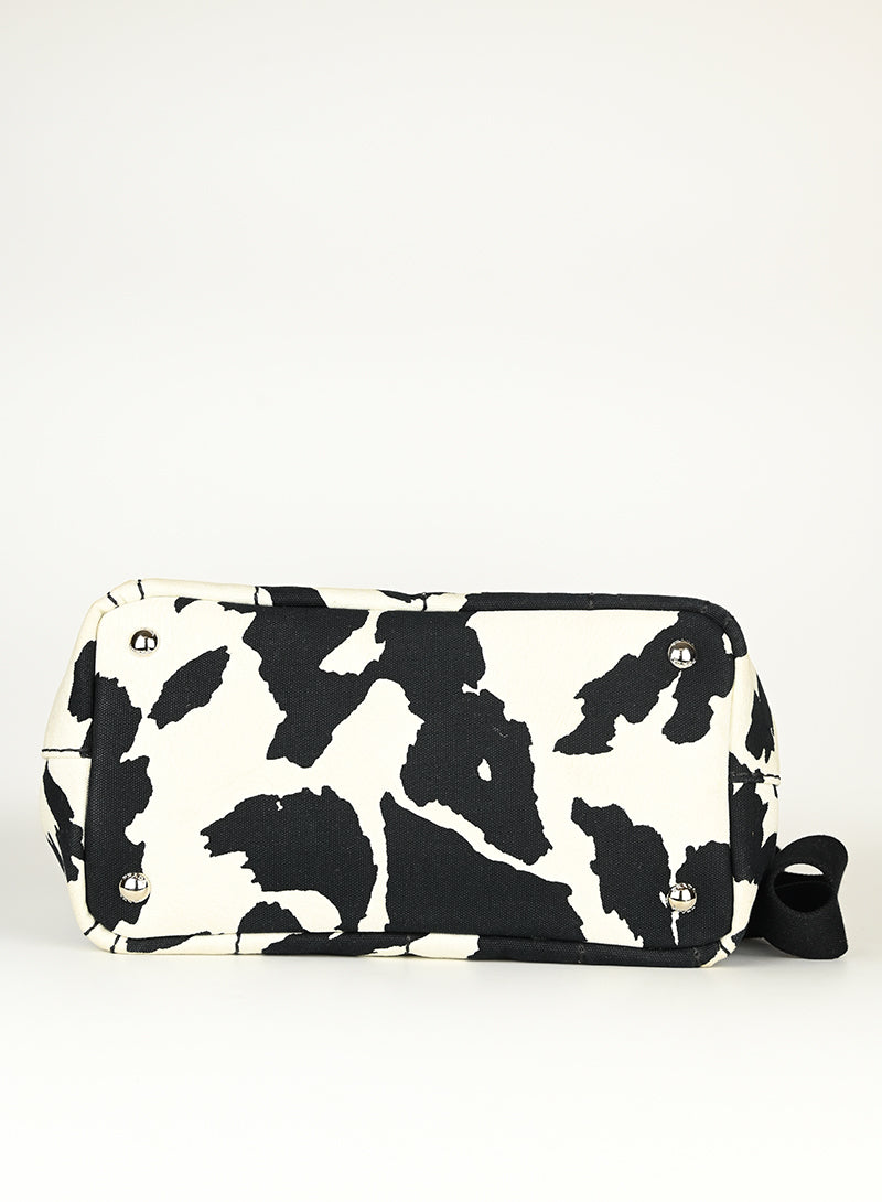 Prada Borsa animalier in canvas