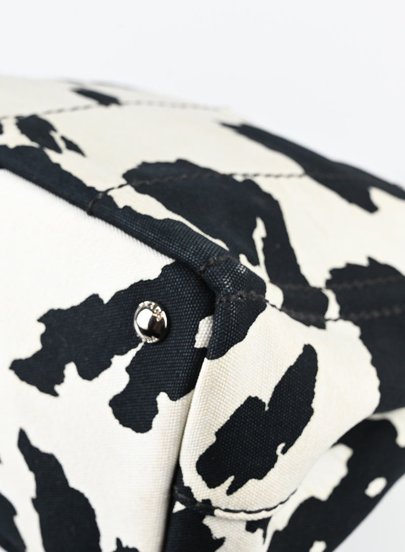 Prada Borsa animalier in canvas