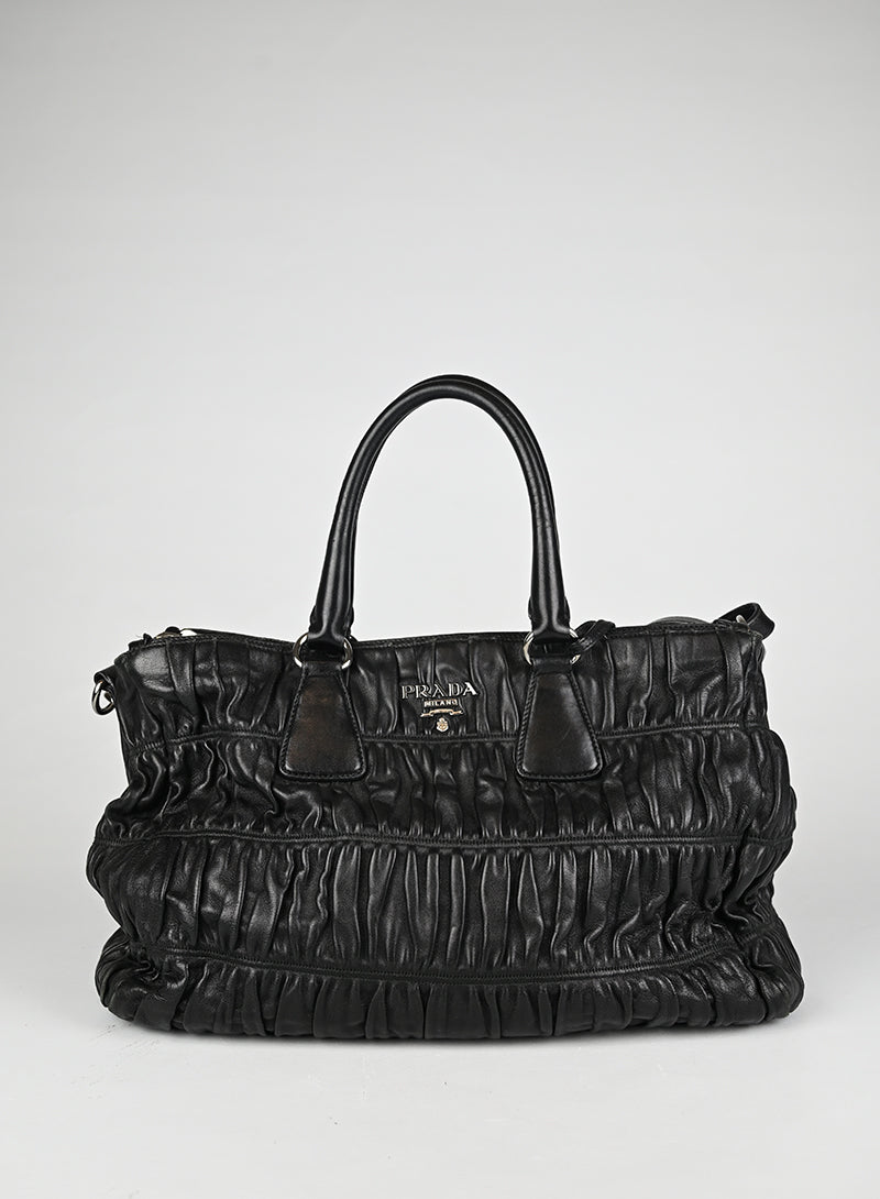 Prada Borsa Gaufre Pelle Nera