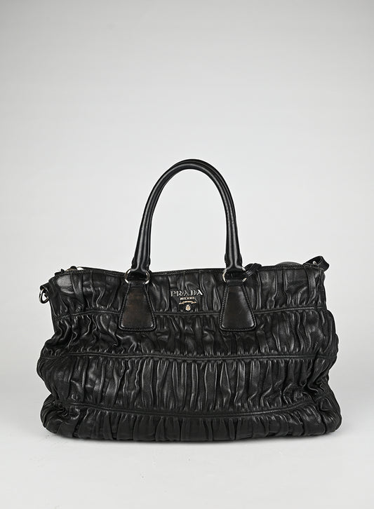 Prada Borsa Gaufre Pelle Nera -  lesleyluxuryvintage