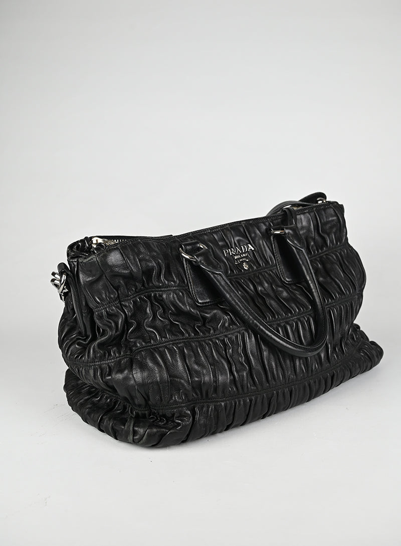 Prada Borsa Gaufre Pelle Nera