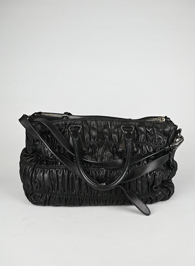 Prada Borsa Gaufre Pelle Nera