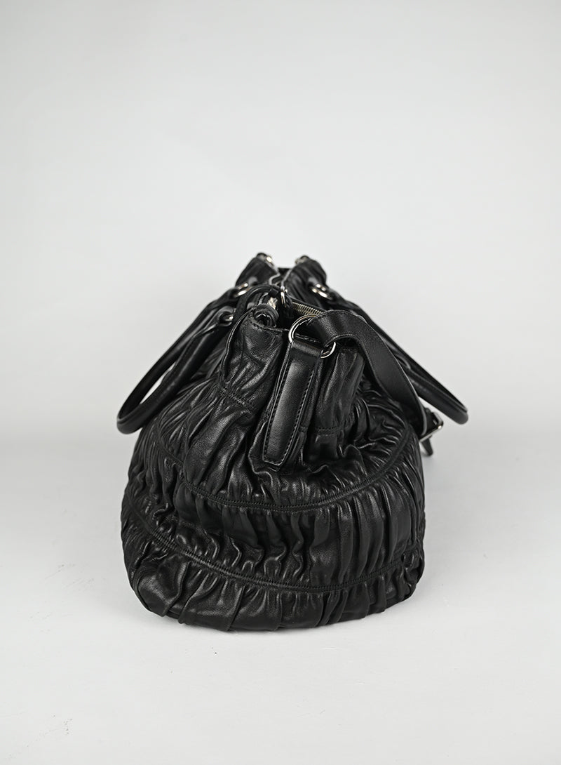 Prada Borsa Gaufre Pelle Nera