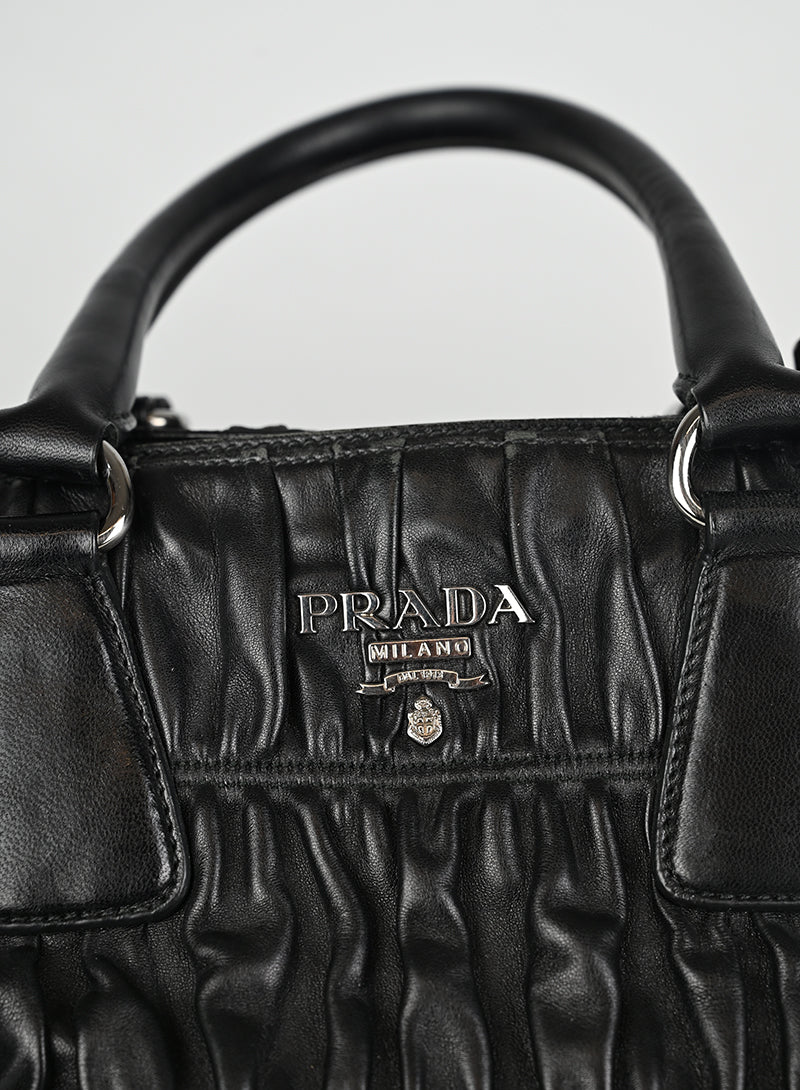Prada Borsa Gaufre Pelle Nera