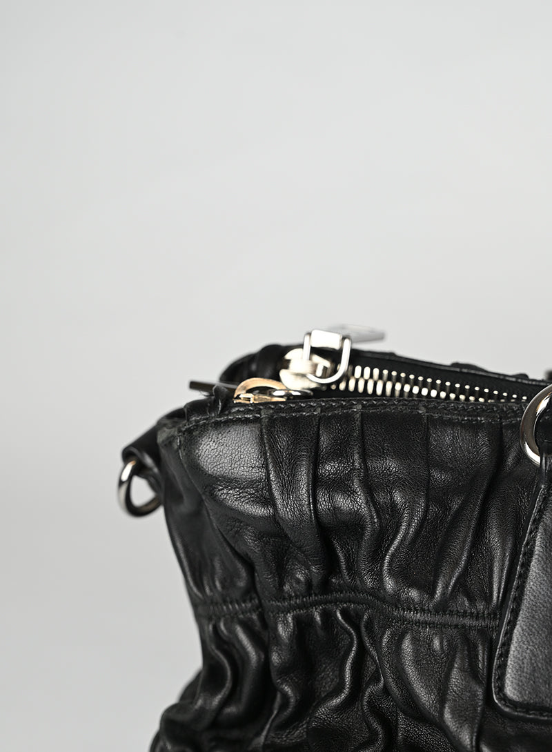 Prada Borsa Gaufre Pelle Nera