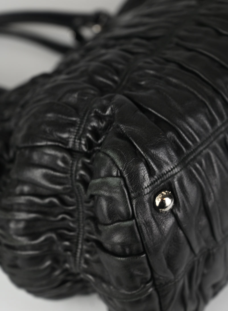 Prada Borsa Gaufre Pelle Nera
