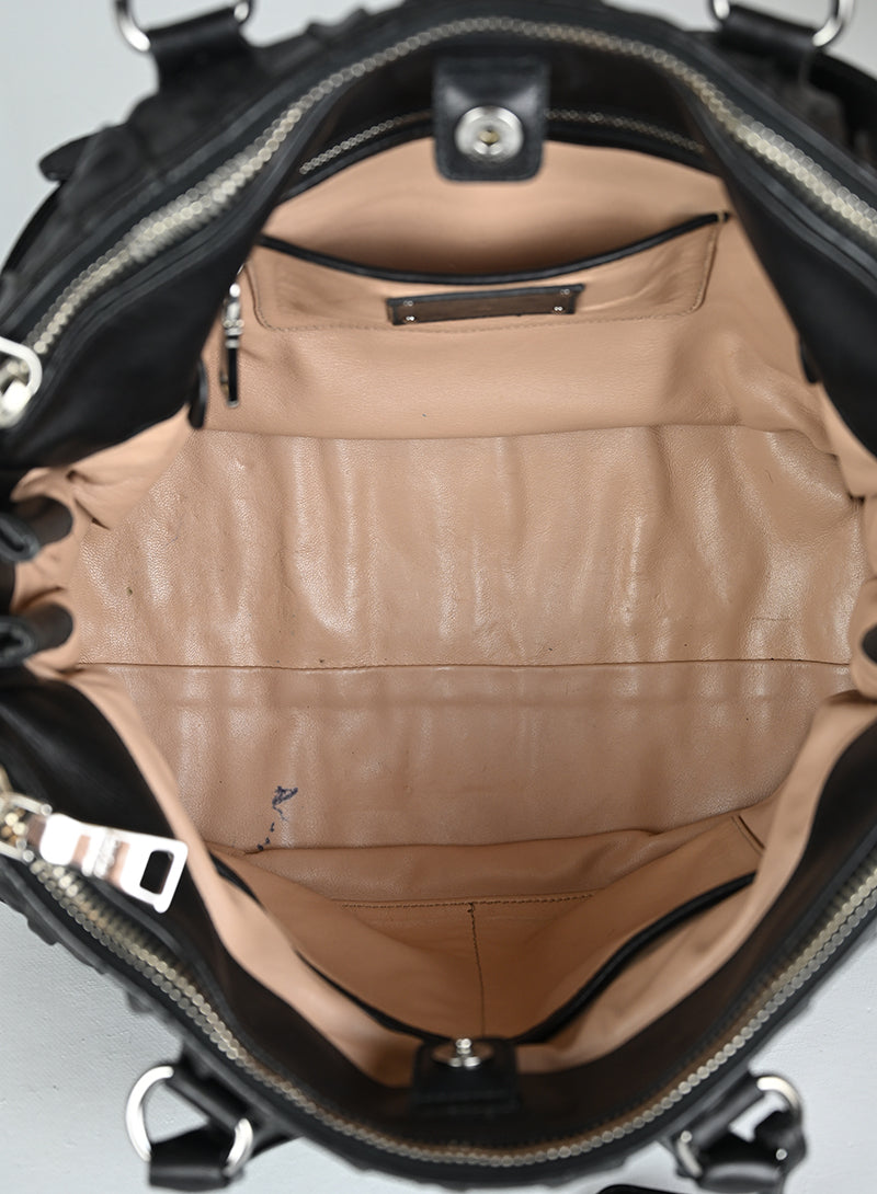 Prada Borsa Gaufre Pelle Nera