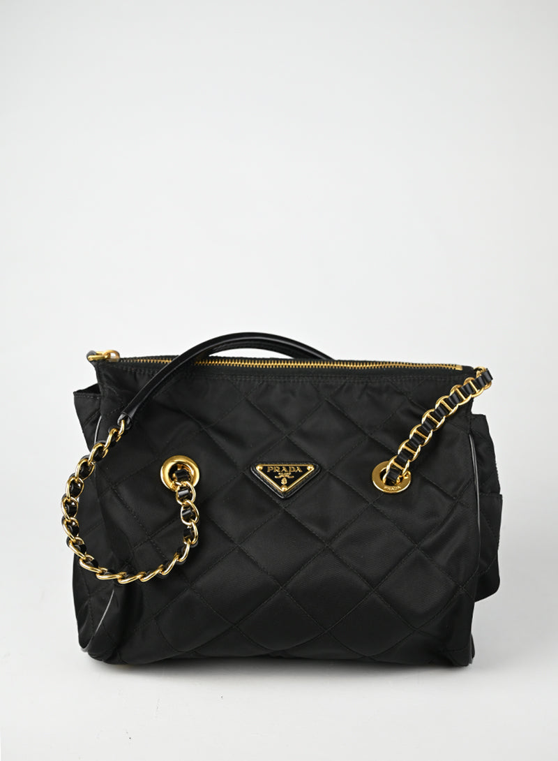 Prada Borsa a Spalla Nylon Nera