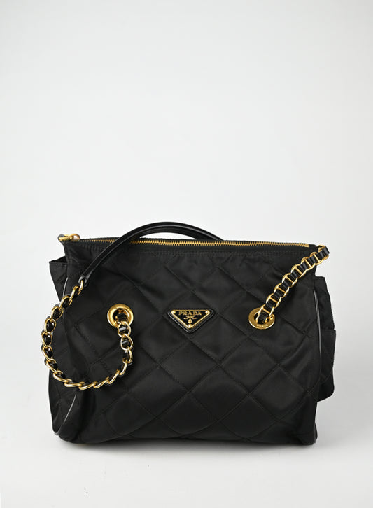 Prada Borsa a Spalla Nylon Nera