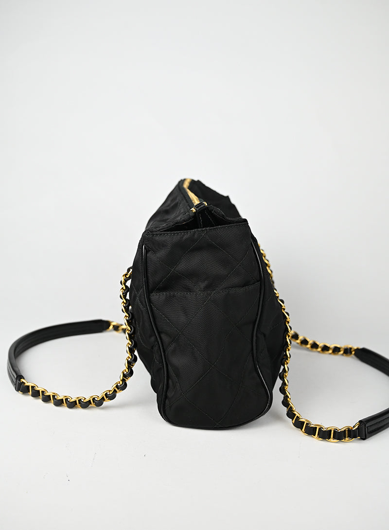 Prada Borsa a Spalla Nylon Nera