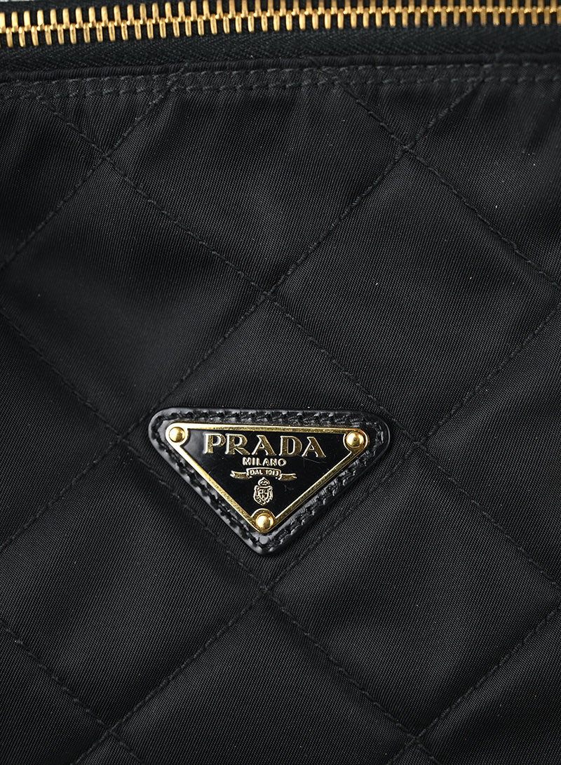 Prada Borsa a Spalla Nylon Nera