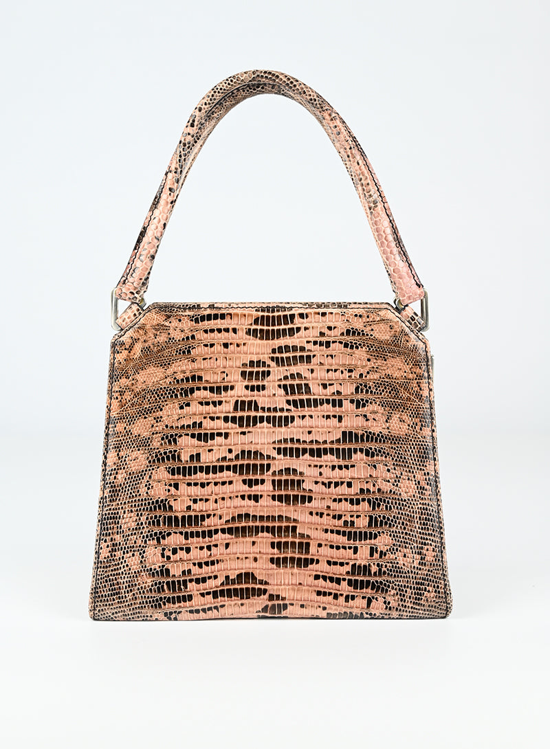 Prada Borsa in pelle lizard rosa