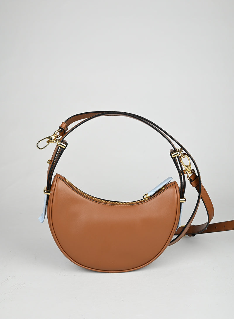 Prada Borsa Arquè in pelle marrone