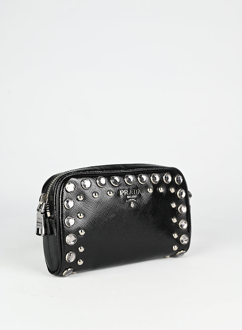 Prada Pochette in pelle nera