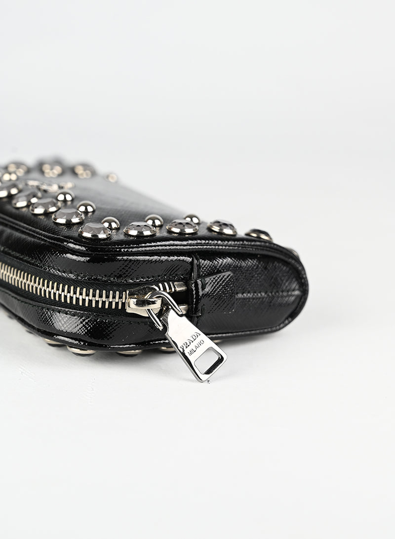 Prada Pochette in pelle nera