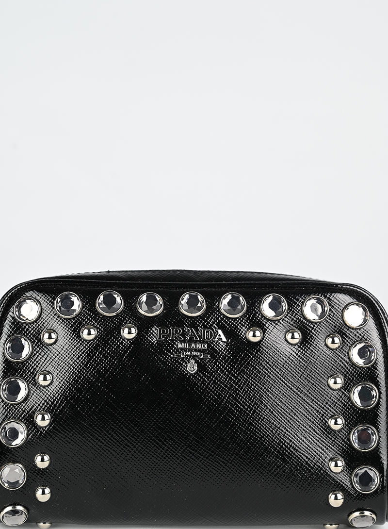 Prada Pochette in pelle nera
