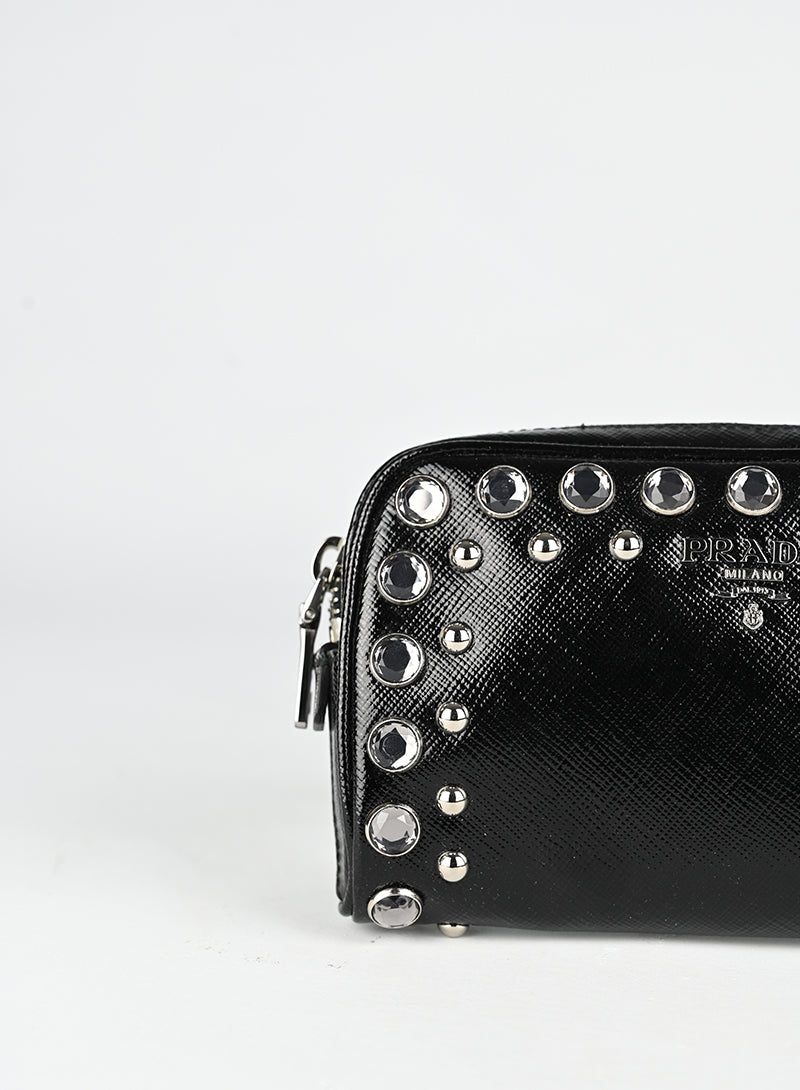 Prada Pochette in pelle nera