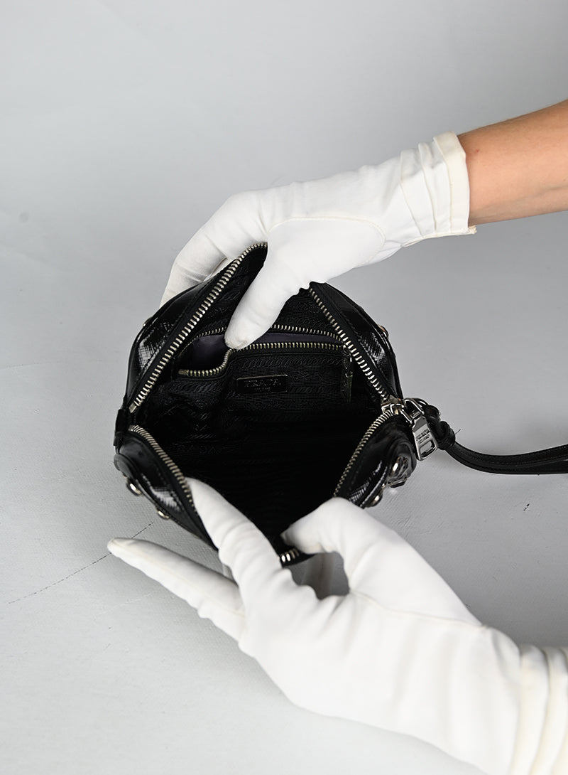 Prada Pochette in pelle nera