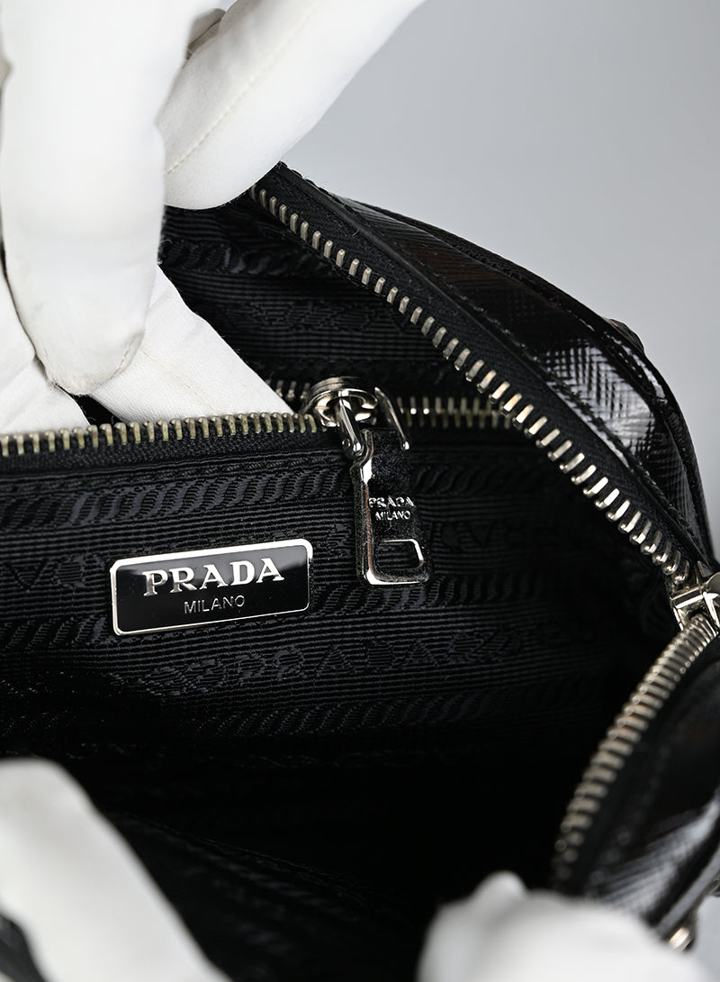 Prada Pochette in pelle nera