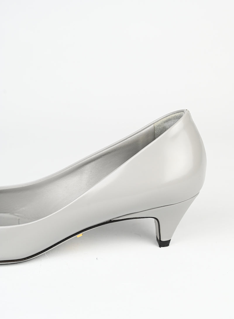 Prada Décolleté Origami in pelle grigia - N. 35 ½