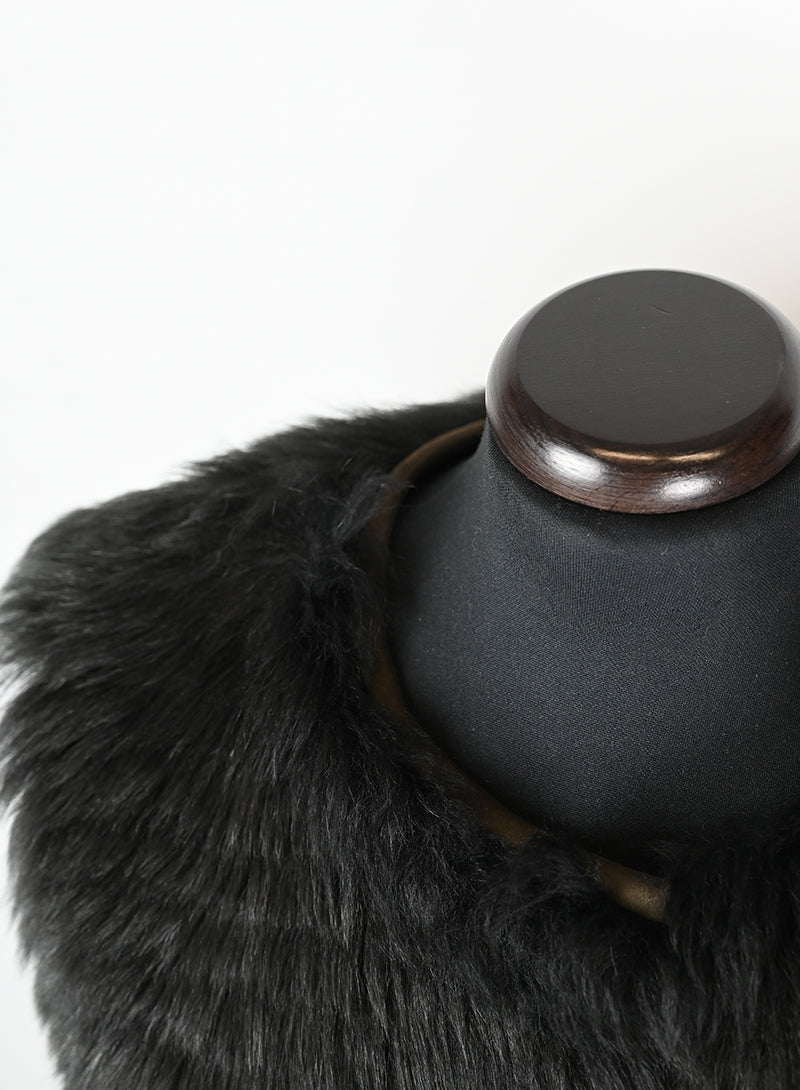 Prada Gilet di pelliccia verde bosco - Tg. 40