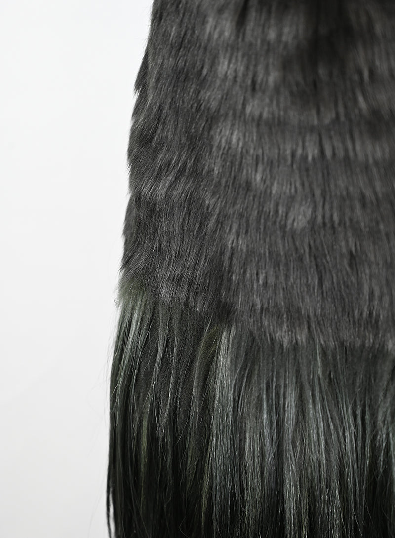 Prada Gilet di pelliccia verde bosco - Tg. 40