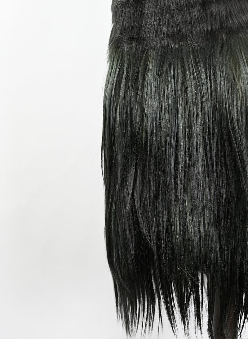 Prada Gilet di pelliccia verde bosco - Tg. 40