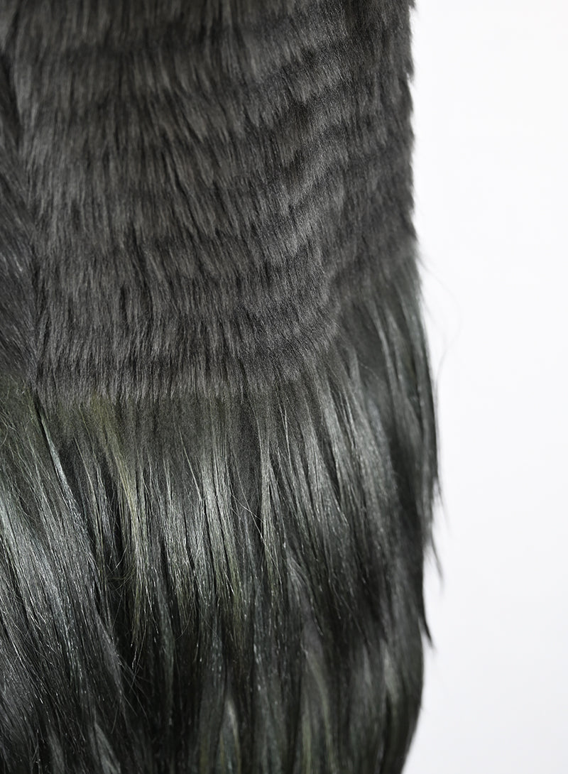 Prada Gilet di pelliccia verde bosco - Tg. 40