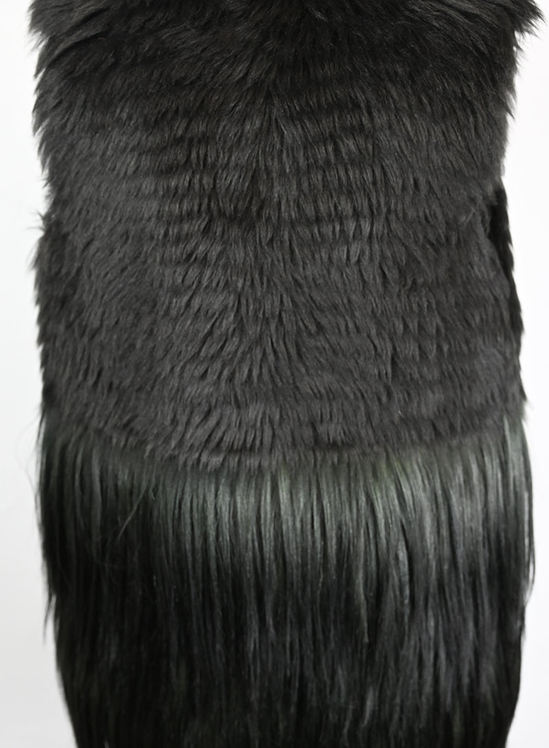 Prada Gilet di pelliccia verde bosco - Tg. 40