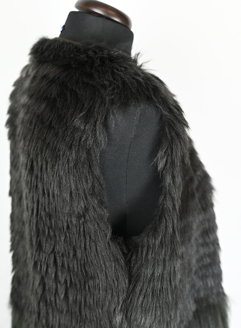 Prada Gilet di pelliccia verde bosco - Tg. 40