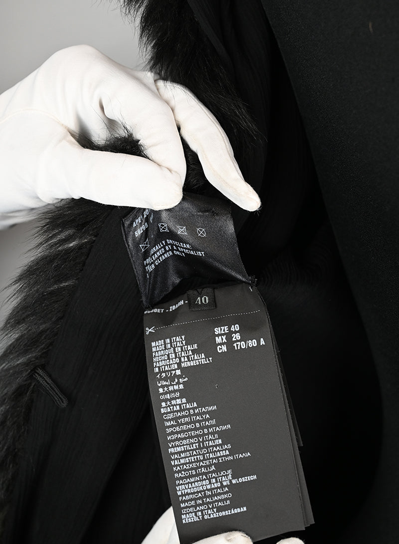 Prada Gilet di pelliccia verde bosco - Tg. 40